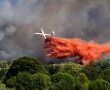 שריפת יער משתוללת בהר נוף בירושלים - צפו במטוסי הכיבוי בפעולה