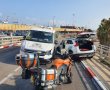 תאונה חזיתית בגשר הנמל באשדוד 