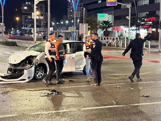זירת התאונה. צילום: איחוד הצלה
