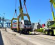 קרונות חשמליים חדשים של הרכבת נפרקו בנמל אשדוד