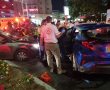 אמש: שלושה נפגעים בתאונה בין שני כלי רכב בשדרות ירושלים 