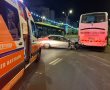 אמש: תאונה בין רכב ואוטובוס בשדרת מנחם בגין באשדוד