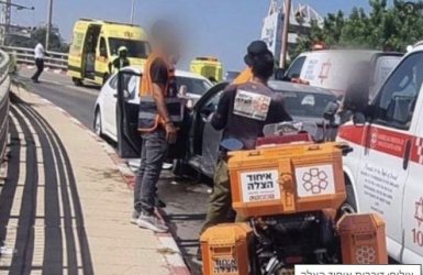 זירת התאונה. איחוד הצלה