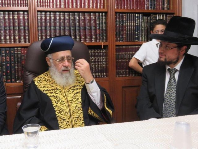 הראשלצ עם ראש הכולל. א. מיכאלי