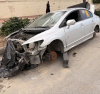 הרכב המפורק (צילום: אשדוד נט)