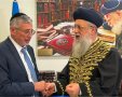 יהודה אבידן עם הרב הראשי