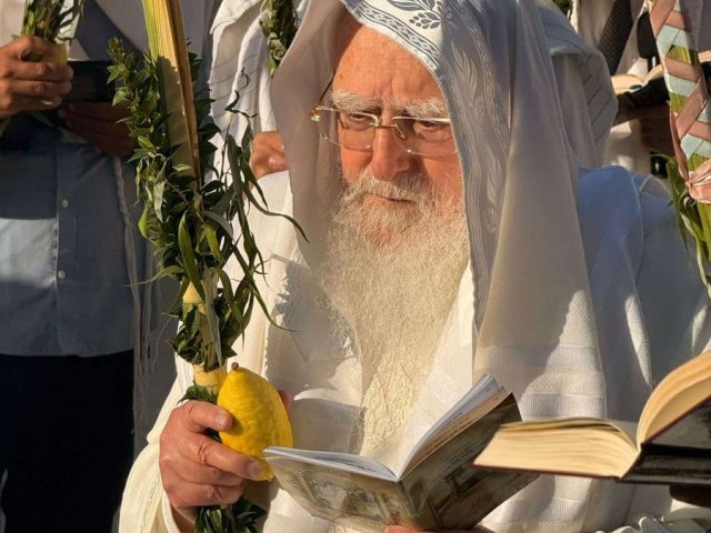 הרב פינטו בהושנא רבא. א' מיכאלי