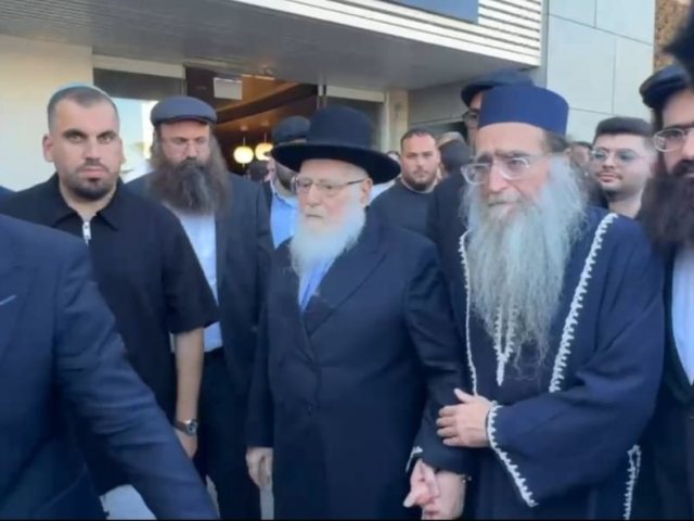 רב העיר ובנו הרי"ף עם נחיתתם בארץ. א' מיכאלי