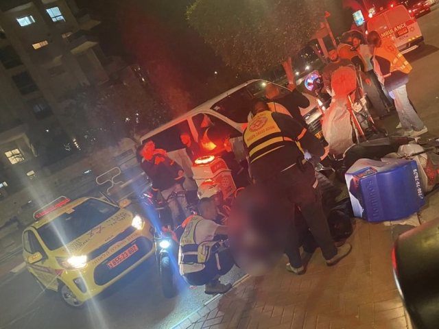 זירת התאונה באשדוד